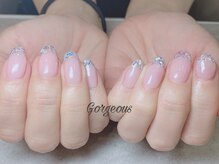 ゴージャス ネイル アンド スクール(Gorgeous)/ガラスフレンチ