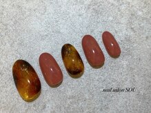 ソウ 難波店 nail salon Sou/べっ甲ネイル