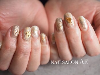 ネイルサロンアンドスクール エーアール(AR)/10本全てバラバラのニュアンス