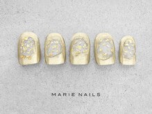 マリーネイルズ 横浜店(MARIE NAILS)/定額￥8,800 金箔ミラー 0822a