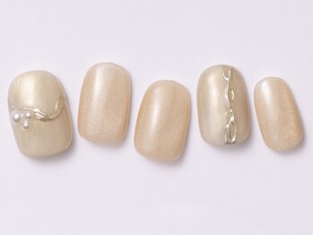 アイ ネイルズ 天神店(I nails)/ゴールドマグニュアンス ¥7000