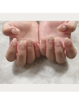 てぃーだ/ベージュネイル