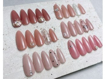 コエネイル 大橋店(Koe nail)の写真/派手にできない方でも、さりげない可愛さを♪上品デザインが定額で選べる！パラジェル×フィルイン施術可◎