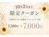 【8/3~10/2限定価格】LEDエクステ140本 7,500円→7,000円