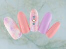 タイダイストライプネイル