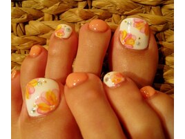 可愛い☆水彩お花たらし込み