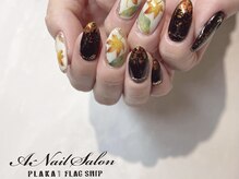 エーネイルサロン プラーカ本店(A-Nail Salon)/　紅葉ネイル