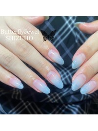 ブルーラメグラデーション