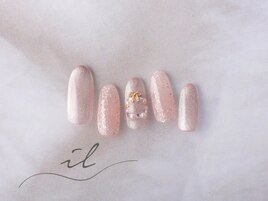 シンプル×クリスマスネイル