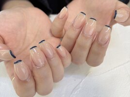 ネイビースキニーフレンチ