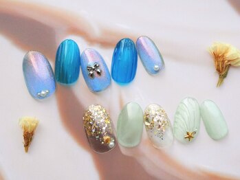 ネイル マテリア 池袋店(Nail Materia)の写真/《エリア屈指豊富なアートデザイン数が魅力》大人気看板メニュー◆定額デザインコース¥6300/初回オフケア込