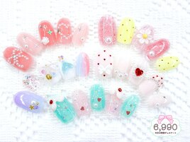 7月の特別ジェル6990★夏ネイル
