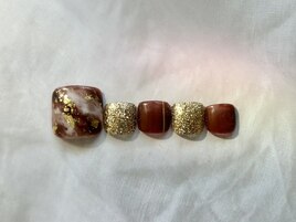 【フット】ブラウンマーブル