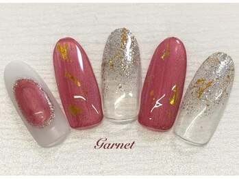 はあとねいる 王子店/【1月限定】ガーネット