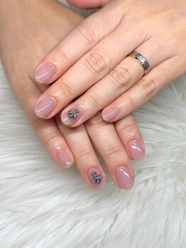 タムタムネイル 本厚木(Tam Tam Nail)/ワンカラー+パーツ