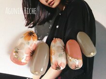 アグニークリッシェ(Agunik Riche)/【花柄ネイル】