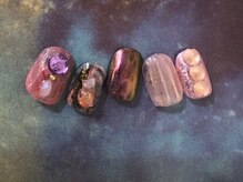 ゆびノさき/パープルネイル