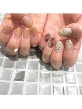 アース コアフュールボーテ 松本庄内店(EARTH coiffure beaute)/秋のニュアンスネイル　8200円