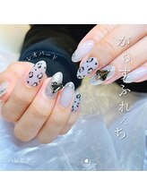 ハレとケ/冬のガラスフレンチ＆レオパード