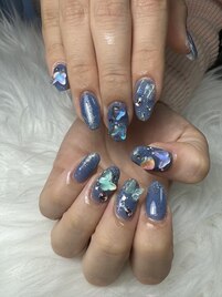 星空キラキラネイル