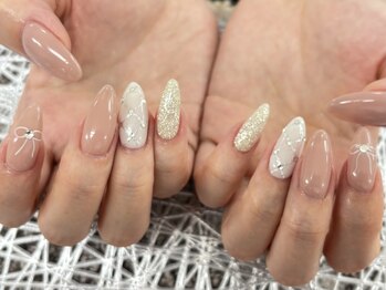 ディーネイル 池袋(D-nail)/〇定額コースリボンネイル