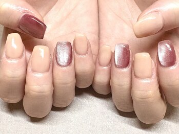 パープルの爪屋/ワンカラー×マグネット