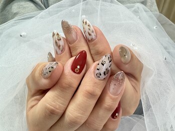 ヒョウ柄でデザイン