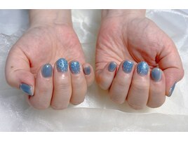 ブルーマグネットネイル