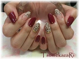 ボルドー ＆ レオパード