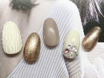 シエルネイルスタジオ 新宮店(Ciel nail studio)/【８３１０円】クリスマスアート