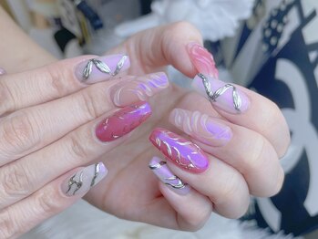 ネイルプリンセス(Nail Princess)/オーロラネイルデザイン