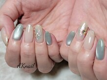 エーケーネイル(AKnail)/ミラーフラワーアート