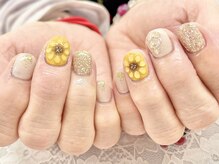 ディーネイル 京橋(D-nail)/立和名/向日葵ネイル