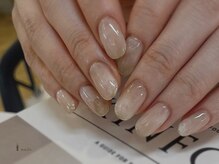 アイネイルズ 吉祥寺店(I nails)/ミラーフレンチ淡色ミルクネイル