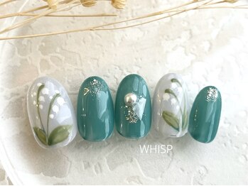 ウィスプ(WHISP)/フラワーネイル/パラジェル込み