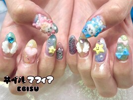 キャラ3Dネイル