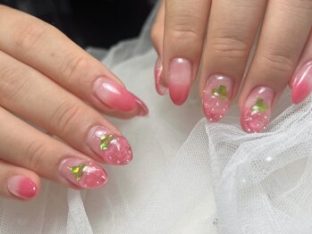 ジョアネイル(JOA Nail)/イチゴ/アート/グラデーション