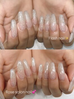 トータルビューティーローズ(Rose)/フラッシュネイル(長さだし)