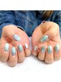 トゥルーネイル アンド アイ 上野店(TRU NAIL & EYE) マグネットネイル！先端ゴールドミラーで華やかさアップ！