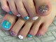 キルカスネイル(kirkas nail)の写真/【サンダル映えする足元に！】ネイリスト増員のためハンドネイルとの同時施術も可能◎足元からお洒落を♪