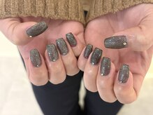 サンジュウヨン(34)/ブラックラメネイル　パラジェル