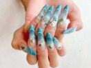 圧倒的なお洒落ネイル♪
