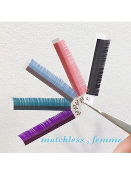 マッチレス ファム(matchless,femme)/マツエク,pointカラー用エクステ
