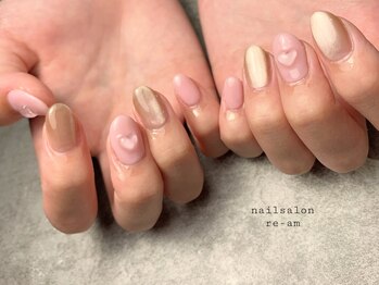 レアム(re-am)/定額ネイル/ニュアンスネイル