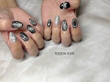 ホワイトネイル(WHITE NAIL)/持ち込み/推し活ネイル/パラ