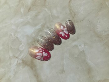 アンジュール(andulte)/【花咲くきらめきネイル】