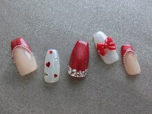 ネイリシャス(NAILICIOUS)/キュートなバレンタインネイル