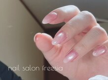 フリージア 門真店(freesia)/いちごミルク風ネイル