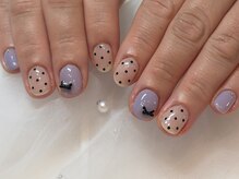 ネイルズカフェアン 姫路駅前店(nails cafe an)/dot×ribbon