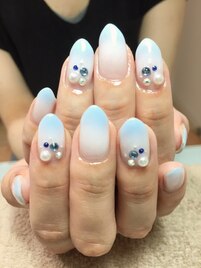 涼しげダブルグラデーション